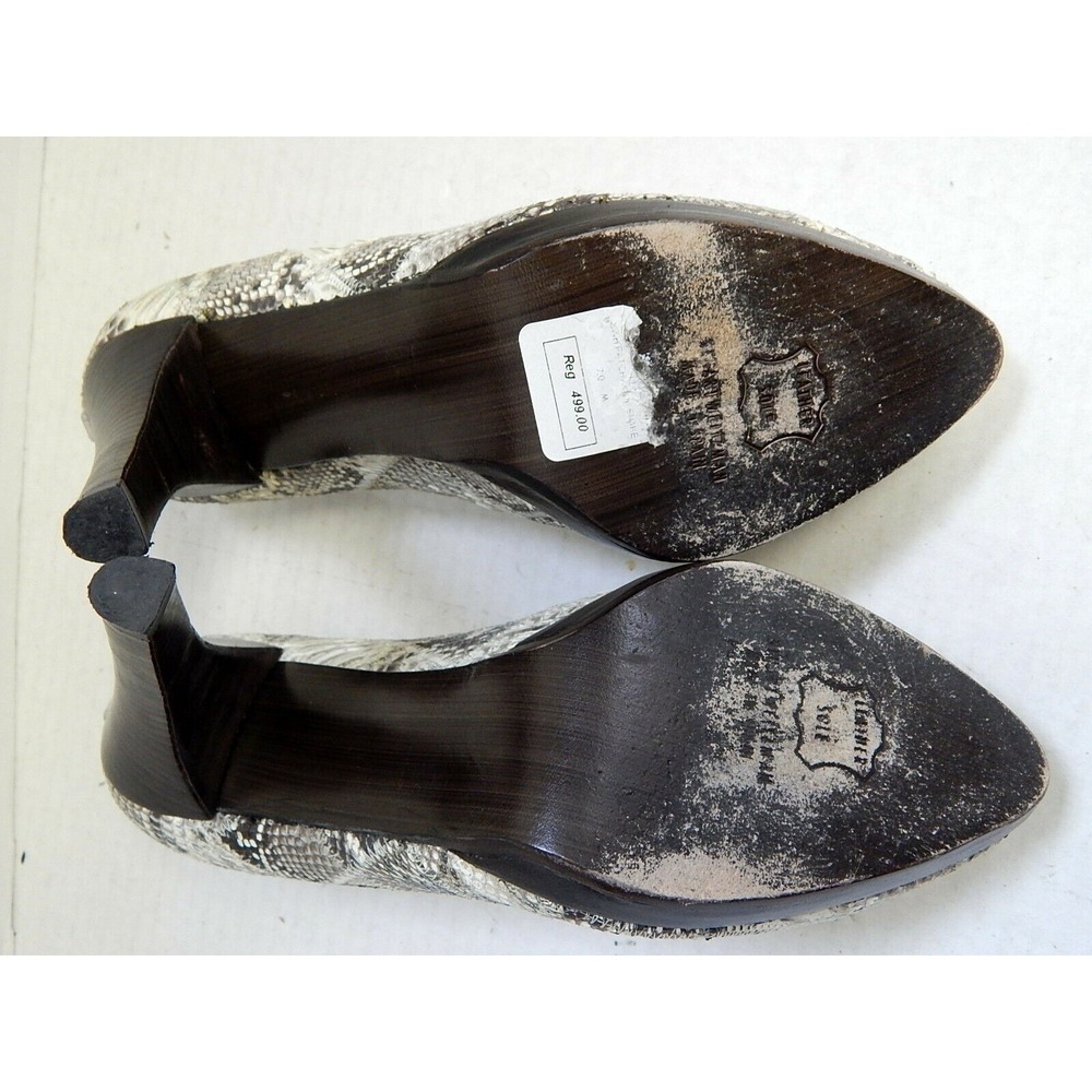 Stuart Weitzman Python Snake Leather Multi Metall… - image 6